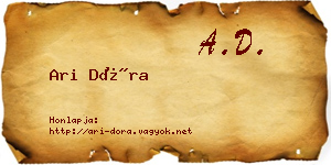 Ari Dóra névjegykártya